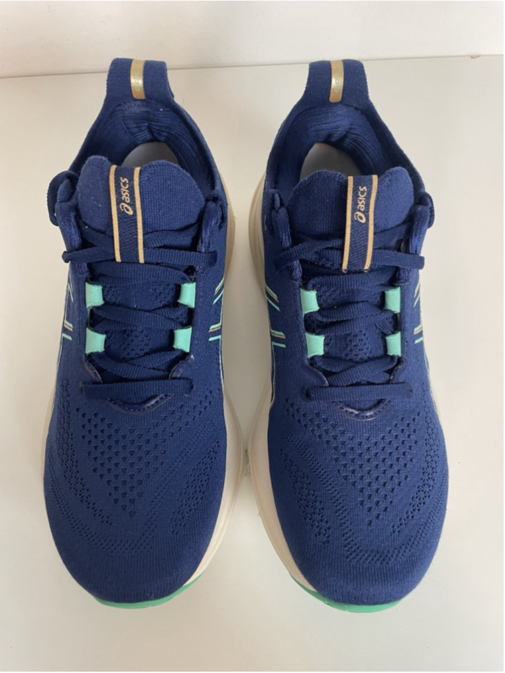Asics Gel Nimbus 26 Womens Size 8 Blue Athletic Running Shoes Sneakers - Picture 2 of 11